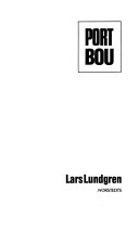 Port Bou : roman; Lars Lundgren; 1990