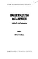 Higher Education Organization; Rune Premfors; 1984