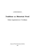 Traditions As Rhetorical Proof; Anders Eriksson; 1998