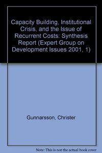 Capacity Building, Institutional Crisis And The Issue Of; Christer Gunnarsson; 2000