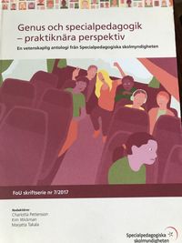 Genus och specialpedagogik - praktiknära perspektiv; Elisabet Apelmo, Staffan Karp, Marko Kielinen; 2017