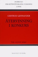 Återvinning i konkurs; Gertrud Lennander; 2004