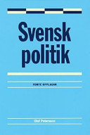 Svensk politik; Olof Petersson; 2000