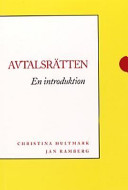 Avtalsrätten; Christina Hultmark; 1999
