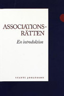Associationsrätten: en introduktion; Svante Johansson; 1999