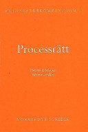Rättsfallskompendium i processrätt; Henrik Edelstam, Martin Wallin; 2000