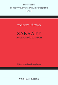 Sakrätt avseende lös egendom; Torgny Håstad; 1996