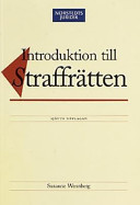 Introduktion till straffrätten; Suzanne Wennberg; 2001