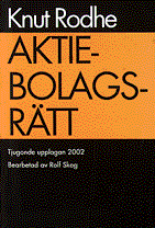Aktiebolagsrätt; Knut Rodhe; 2002