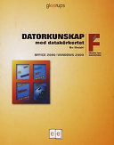 FMD Datorkunskap m datakörk. office, win 2000; Bengt Ekdahl; 2001