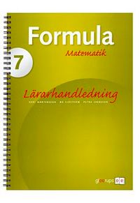Formula 7 Lärarhandl inkl CD; Gert Mårtensson, Bo Sjöström, Petra Svensson; 2007