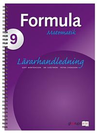 Formula 9 Lärarhandl inkl CD; Gert Mårtensson, Bo Sjöström, Petra Svensson; 2009