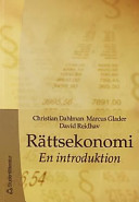 Rättsekonomi; Christian m.fl. Dahlman; 2002