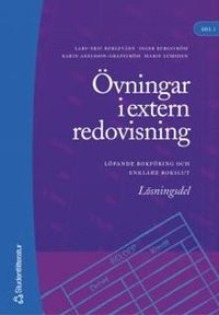 Övningar i extern redovisning. D. 1, Löpande bokföring och enklare bokslut. Lösningsdel; Lars-Erik Bergevärn; 2005
