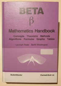 Beta, Mathematics Handbook; Lennart Råde; 1988