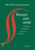Person och avtal - en kortfattad inledning till person- och avtalsrätten; Per Henning Grauers; 2009