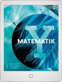 Matematik Y Digital (elevlicens); Lennart Undvall, Kristina Johnson, Conny Welén; 2018