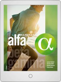 Matematik Alfa Digital (elevlicens); Lennart Undvall, Christina Melin, Kristina Johnson, Conny Welén, Kerstin Dahlin; 2019