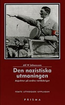 Den nazistiska utmaningen; Alf W. Johansson; 2000