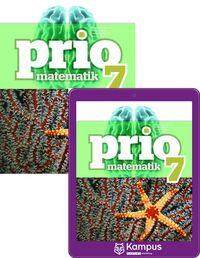 Prio Matematik 7 elevpaket,1 ex. Grundbok + 1 ex. digital elevlicens 1 år; Katarina Cederqvist, Stefan Larsson, Patrik Gustafsson, Attila Szabo; 2020