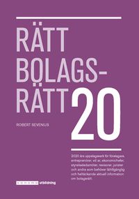 Rätt Bolagsrätt 2020; Robert Sevenius; 2020
