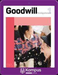Goodwill Företagsekonomi 1 Uppgiftsbok digital (elevlicens); Bo Egervall, Eva Blomkvist; 2021