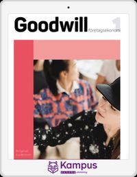 Goodwill Företagsekonomi 1 Uppgiftsbok digital (lärar); Bo Egervall, Eva Blomkvist; 2021