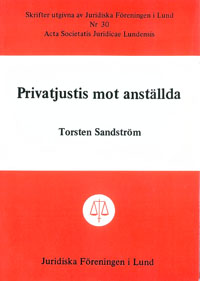 Privatjustis mot anställda; Torsten Sandström; 1979