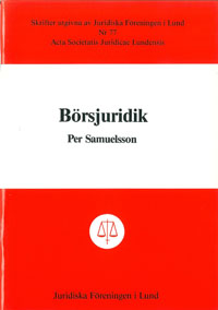 Börsjuridik; Per Samuelsson; 1985
