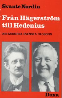 Från Hägerström till Hedenius; Svante Nordin; 1983