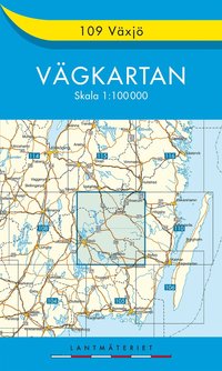 109 Växjö vägkartan : 1:100000; Sverige. Lantmäteriet; 2017