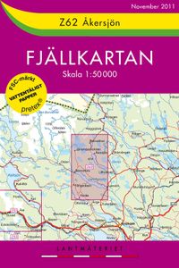 Z62 Åkersjön Fjällkartan : 1:50000; Sverige. Lantmäteriet; 2012