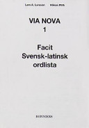 Via Nova 1 Facit; Lars A Larsson, Håkan Plith; 1990