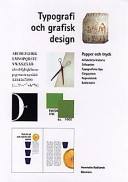 Typografi bild och grafisk design; Henriette Koblanck; 1997