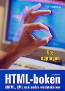 HTML-boken, 5:e uppl - XHTML, XML och andra webbtekniker; Rolf Staflin; 2003