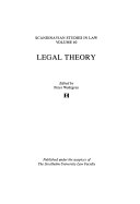 Legal theory; Peter Wahlgren; 2000
