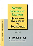 Svensk-somaliskt lexikon; Institut för språk och folkminnen ,språkrådet; 2010