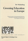 Greening Education in Europe; Per Wickenberg; 2000