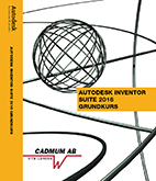 Autodesk Inventor 2016 Grundkurs; Johan Wedeen; 2015
