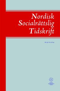 Nordisk socialrättslig tidskrift 9-10(2014); Elin Elvgren, Martine Stagelund Kiel, Njål Wang Andersen, Anna-Sara Lind; 2014