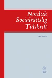 Nordisk socialrättslig tidskrift 11-12 (2015); Lotta Vahlne Westerhäll; 2015