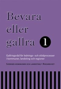 Bevara eller gallra 1; Inger Johansson; 2016