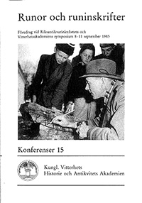 Runor och runinskrifter; Sven B. F. Jansson; 1987