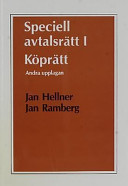 Speciell avtalsrätt 1 Köprätt; Jan Hellberg, Jan Ramberg; 2021