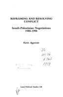 Reframing and Resolving Conflict; Karin Aggestam; 1999