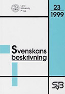 Svenskans beskrivning 23; Lars-Gunnar m.fl. Andersson; 1999