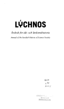 Lychnos 2002 : Årsbok för idé -och lärdomshistoria; Sven Widmalm; 2002