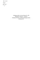 Stadsgemenskapens resurser och villkor: samhällssyn och välfässtrategier i Linköping 1600-1620Utgåva 330 av Linköping studies in arts and science, ISSN 0282-9800; Annika Sandén; 2005