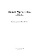 Briefe an Ernst Norlind; Rainer Maria Rilke; 1986