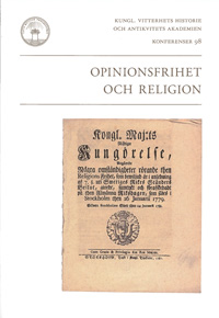 Opinionsfrihet och religion; Bo Lindberg; 2018